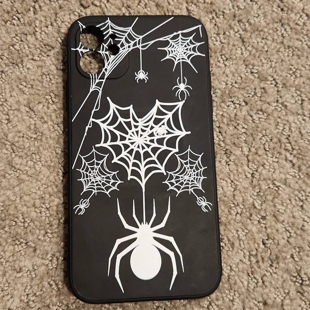 Black Spider Web Phone Case